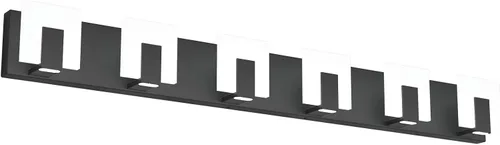 Miniatura 14 de Aipsun - 4 Lámparas de tocador, modernas, de color negro, con luz led arriba y abajo, para colocarlas sobre el espejo del tocador del baño, de 6,000