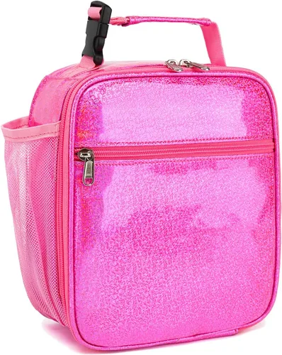 Miniatura 18 de FlowFly Lonchera para niños, bolsa suave aislada, mini hielera para el regreso a clases, kit de bolsa térmica para comidas, para niñas, niños, robot