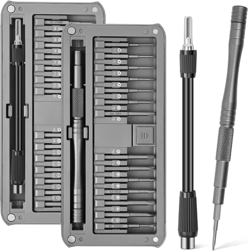 Miniatura 8 de Juego de destornilladores magnéticos de precisión profesional 24 en 1, kit de juego de destornilladores pequeños para reparación de electrónicos