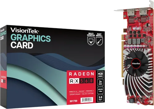 Miniatura 9 de VISIONTEK Tarjeta gráfica AMD Radeon RX 550 SFF con ventilador único de 4 GB GDDR5 PCIE 3.0