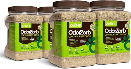 Miniatura 9 de ZeoFill Eliminador de olores de orina de perro para patios y césped artificial, absorbe y neutraliza los olores de mascotas en césped, césped