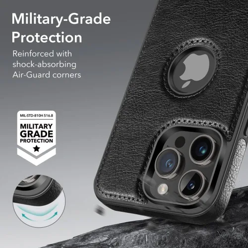 Miniatura 6 de WTCASE Funda magnética de piel para iPhone 14 Pro Max, soporte invisible integrado [compatible con Magsafe] protector delgado compatible con iPhone