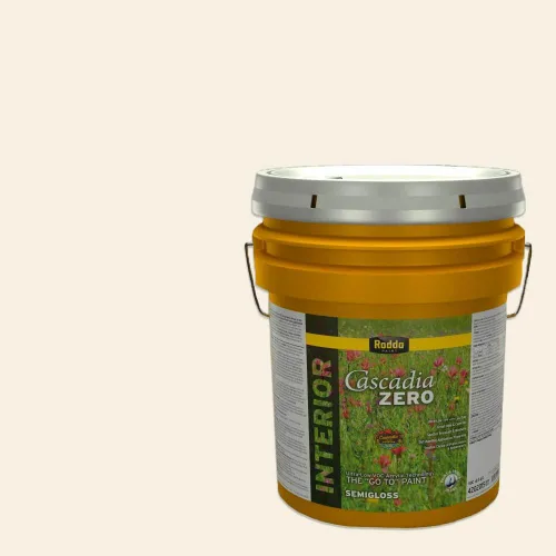 Miniatura 147 de Rodda Paint CASCADIA XL - Pintura e imprimación satinada para exteriores en uno, cuarto de galón, blanco abstracto