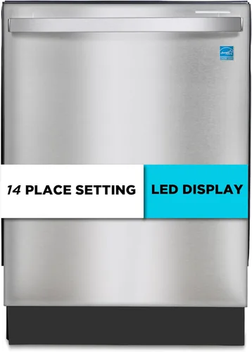Miniatura 9 de BLACK+DECKER Lavavajillas empotrado de 24 pulgadas, capacidad para 12 cubiertos con tina de acero inoxidable, lavavajillas con 6 programas
