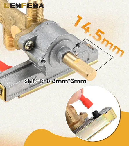 Miniatura 3 de Válvula de control de seguridad de gas con dispositivo de encendido piezoeléctrico de repuesto para reparación de calentador de patio alimentado por