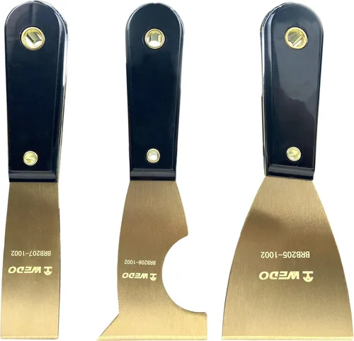 Miniatura 15 de WEDO Cuchillo de masilla de latón de 1-1/4 pulgadas, raspador de pintura, cuchillo de espiga, raspador de papel tapiz, herramienta de pintores