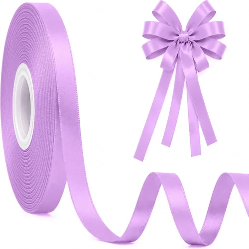Miniatura 89 de Fullive Cinta de 1 pulgada para envolver regalos, cinta de Halloween de color morado oscuro de 30 yardas Sleek Glossy, Wear Resistant, Easy Cut