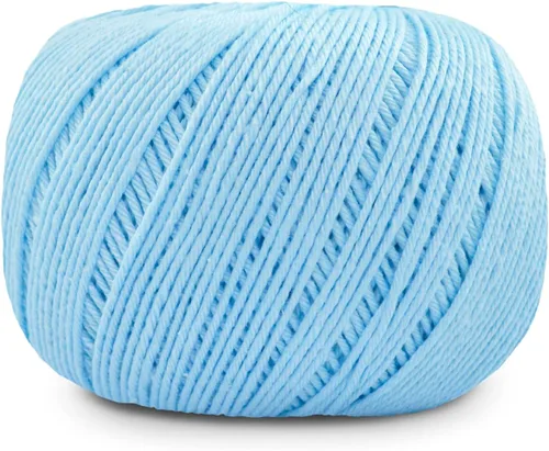 Miniatura 2 de Circulo Amigurumi Yarn, 100% Algodón Virgen Brasileño Mercerizado para Crochet y Tejido, Soft Art - Hilo de Peso Deportivo, 4.4 oz, 278 yardas