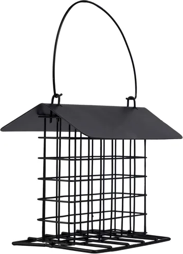 Winemana Comedero de sebo para colgar en el exterior, soporte de pastel de sebo de metal a prueba de ardillas, comederos para pájaros silvestres