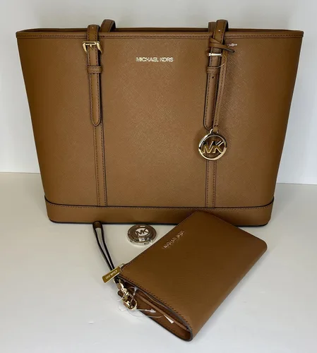 Miniatura 3 de Michael Kors MICHAEL Michael Kors Jet Set - Bolso de hombro grande TZ de viaje con doble cierre para la muñeca
