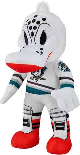Miniatura 7 de Bleacher Creatures Anaheim Ducks Wild Wing - Figura de peluche de mascota de la NHL de 10 pulgadas (uniforme triangular verde azulado), una mascota