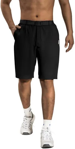 Kinsyoma Pantalones cortos tipo cargo de secado rápido para hombre, diseño de cinturón, tela ligera y transpirable para senderismo, campamento,