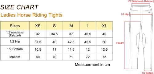 Miniatura 6 de FitsT4 - Mallas de equitación para mujer, con parche en la rodilla, ventiladas