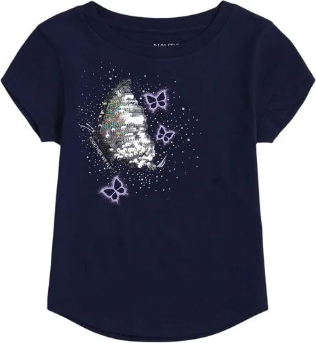 Miniatura 2 de Nautica Camiseta de manga corta con estampado de lentejuelas para niña