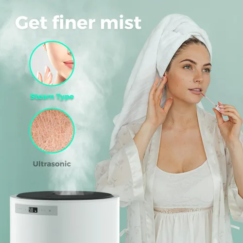 Miniatura 8 de Humidificadores para Habitación Grande, Y&O 10L (2.64Gal) Humidificador de Vapor para Toda la Casa para Plantas, Diseño Sin Filtro, Apagado