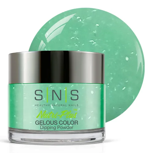 Miniatura 9 de SNS Polvo de inmersión de uñas, polvo de inmersión de color geloso, rosa brillante (rojo/magenta, brillante), color de uñas acrílico de larga