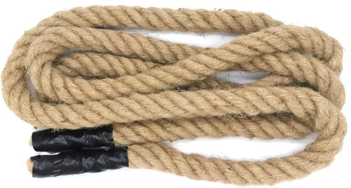 Miniatura 77 de Cuerda de yute natural, 1.5 pulgadas de diámetro, 50 pies de largo, 4 hebras, manualidades y manualidades, decoración de jardín y hogar, hamaca
