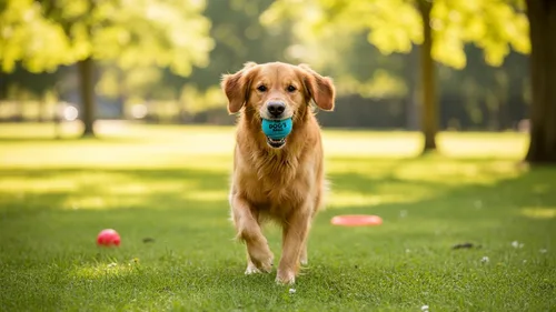 Miniatura 4 de The Dog's Balls Pelotas de tenis para perros para perros, color azul, paquete de 12 pelotas de fieltro no abrasivas, núcleo de goma resistente