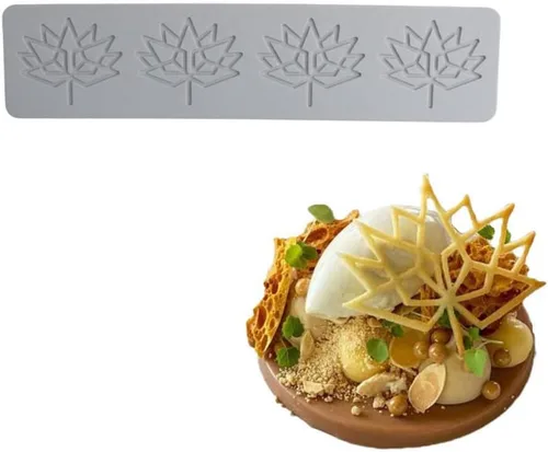 Miniatura 3 de Tapete de silicona para estampado de pastel de encaje de hojas comestibles de azúcar, tapete de encaje de impresión de fondant, molde de decoración