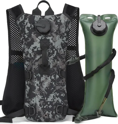 Miniatura 12 de Mochila de hidratación para correr, chaleco ligero con bolsa de mochila de agua de 3 litros, sin BPA para senderismo, maratón, ciclismo