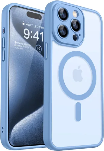 Miniatura 41 de CANSHN Funda magnética compatible con iPhone 17 Pro, mejorada [protección completa de la cámara] [compatible con Magsafe] [mate translúcido] funda