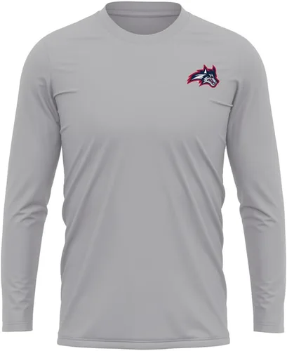 Miniatura 371 de Camisa deportiva de manga larga oficial de la NCAA Collegiate para hombre, con logotipo en el pecho izquierdo, colección Athletic Heather