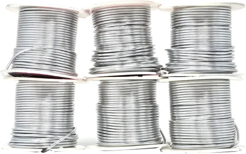 Miniatura 178 de Mandala Crafts - Alambre de aluminio anodizado de 8 calibre para hacer joyas - 9.75 m de alambre flexible negro colorido - Flexible para bonsái