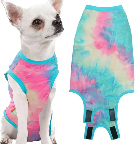 Miniatura 22 de Traje de Recuperación de Cirugía de Perro, Traje de Recuperación Quirúrgica para Perro Macho Hembra Neuter, Camisa de Esterilización Mameluco