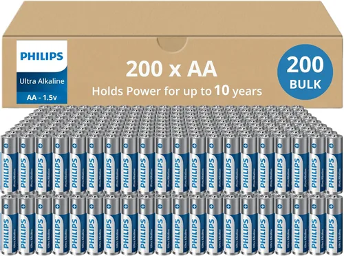 Miniatura 10 de PHILIPS Paquete de 12 pilas AA Batería doble A ultra alcalina de 1.5 V 132% más de potencia que el estándar de la industria Larga duración