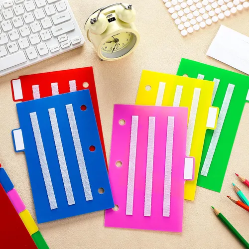 Miniatura 4 de Zhanmai 10 unidades de libros de comunicación separadores de carpetas de colores, herramientas pequeñas para programación visual, tarjetas de fotos