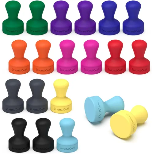 Miniatura 7 de SMART&COOL Imanes de silicona antiarañazos para refrigerador, imanes de chincheta para refrigerador, pizarra blanca, oficina, aula, escuela