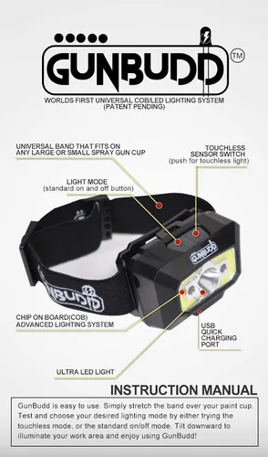 Miniatura 6 de Sistema de Iluminación Ultra Universal para Pistola de Pulverización COB/LED (Luz de Coincidencia de Color para Pistola de Pintura Automotriz) 5-9K