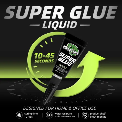 Miniatura 3 de Súper pegamento líquido para plástico, madera, cuero, joyas, papel, 2610 PSI Fuerza multiusos Mini CA adhesivo de un solo uso para reparaciones