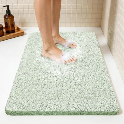 Miniatura 35 de Joyhalo Tapete de ducha antideslizante, de secado rápido, para ducha, bañera, baño, hogar, 24 x 24 pulgadas, color aguamarina