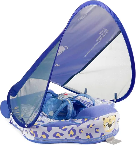 Mambobaby Flotador con Cola Flotador de natación para bebé con toldo, ideal como entrenador de natación; flotador de agua no inflable, salvavidas a
