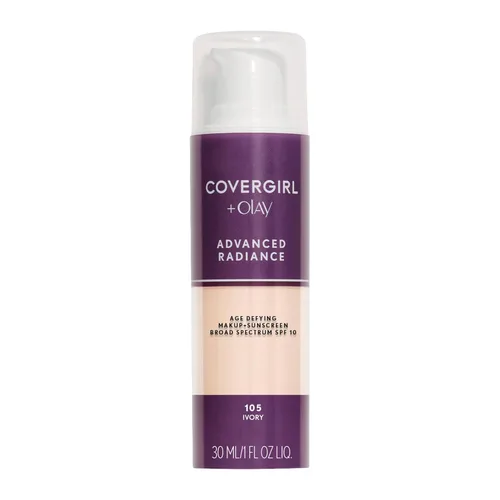 Miniatura 10 de COVERGIRL Advanced Radiance - Maquillaje de base que desafía la edad, beige pulido, 1 onza (el embalaje puede variar)