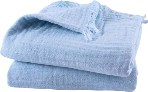 Miniatura 18 de PÜSKÜL - Toalla de baño de muselina de gran tamaño de 2 piezas para adultos, toallas de baño extra grandes de 35 x 70 pulgadas, 100% algodón turco