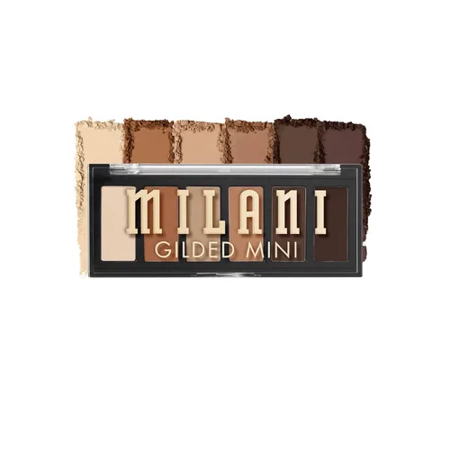 Miniatura 10 de Milani Mini paleta de sombras de ojos dorada con 6 tonos mate y brillantes, Call Me Old-Fashioned Llámame a la antigua
