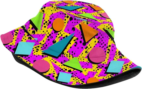 Miniatura 6 de Sombreros retro de moda de los años 80 y 90 para mujeres y hombres, traje de fiesta de festival rave