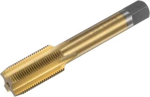 Miniatura 9 de uxcell Grifo de rosca métrica M12 x 1.25 H2 recubierto de titanio HSS-CO (M35 Acero de alta velocidad) Flautas rectas Máquina Tornillo de rosca