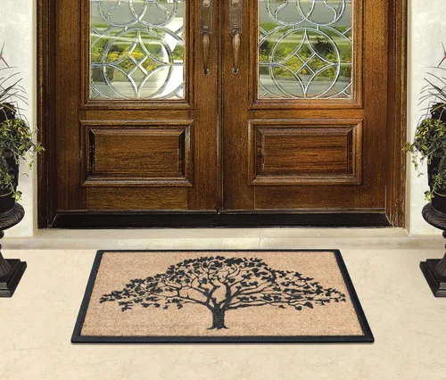 Miniatura 158 de A1HC Tapete para Puerta de Fibra de Coco Natural y Caucho, 30"x48" – Grueso, Duradero, Resistente, Anti-Desprendimiento, Resistente a