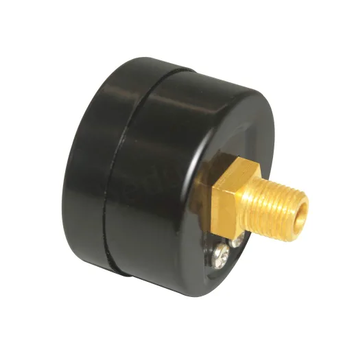 Miniatura 4 de Beduan Medidor de presión de aire para compresor de aire con dial de 1-1/2" montaje trasero central, 1/8" NPT, 0-160 PSI
