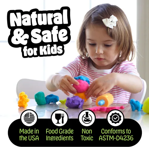 Miniatura 4 de Hygloss Play - Masa de modelado para niños, masa sensorial segura y no tóxica para artes y manualidades, bañera de 3 libras, arcilla de juego