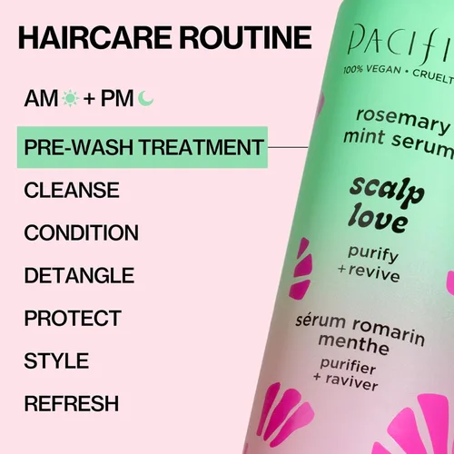 Miniatura 14 de Pacifica Scalp Love - Suero de menta y romero – Suero para el cuero cabelludo seco, escamoso y con picazón, tratamiento hidratante, hidratante