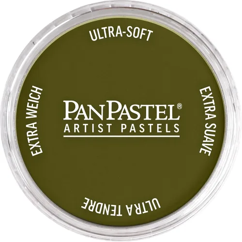 PanPastel Golden - Pasteles para artistas, amarillo brillante verde extra oscuro, 2.44 pulgadas/2.441 in de diámetro, pasteles para artistas