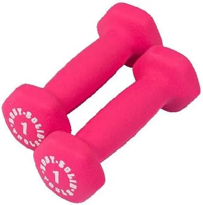 Miniatura 5 de Body-Solid Tools Neoprene Dumbbell for Weight and Aerobic Strength Training, Pilates & Physical Therapy, Hand Weights for Men and Women, Commercial