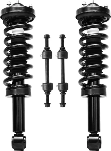 Miniatura 10 de Detroit Axle - Puntales delanteros con resorte helicoidal + enlaces de extremo de barras estabilizadoras de repuesto para Ford Flex Lincoln MKT