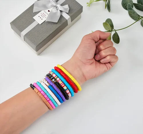 Miniatura 5 de Taylor Swift - Juego de pulseras de la amistad de 11 piezas, regalo musical para tu novia y fanáticos, con cuentas de 1989 y Speak Now - Mercancía
