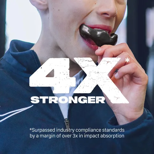 Miniatura 3 de SAFEJAWZ Protector bucal para aparatos ortopédicos, protección superior e inferior, protector bucal remoldeable con estuche para boxeo, baloncesto