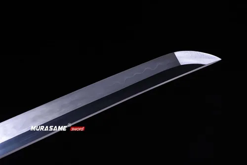 Miniatura 5 de MURASAME Wakizashi Sword T10 - Arcilla de acero templada real Hamon Full Tang muy afilada
